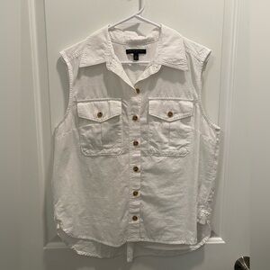 Banana Republic Cream Button Down Shirt